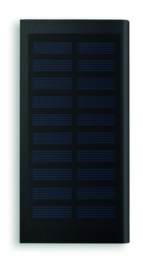 Logo trade business gifts image of: Solar power bank 8000 mAh