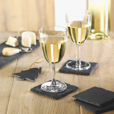 Logotrade business gift image of: Slate coasters with EVA bottom