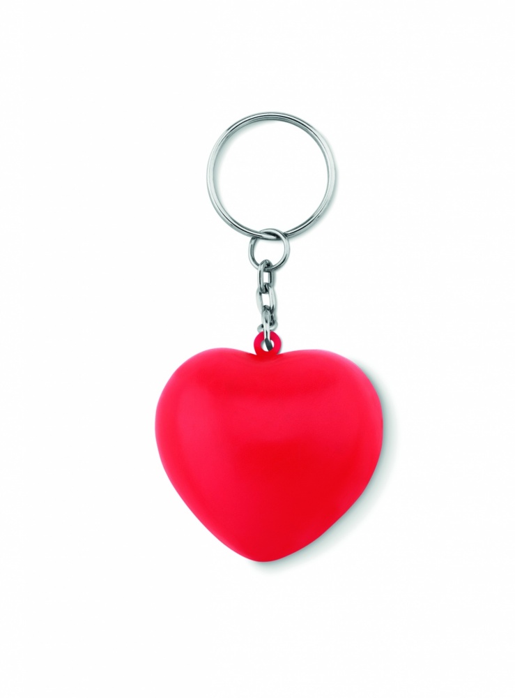 Logotrade promotional gift image of: Key ring with PU heart Ogre