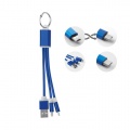 key ring with USB type C cable Salaspils, Royal Blue