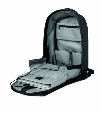 Logo trade promotional merchandise image of: 2 tone backpack incl USB plug