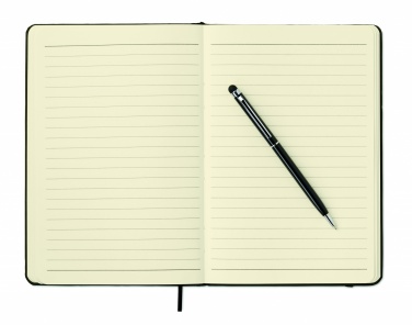 Logotrade promotional giveaways photo of: A5 notebook w/stylus 72 lined