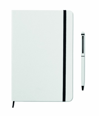 Logo trade promotional gifts picture of: A5 notebook w/stylus 72 lined