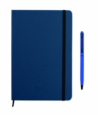 Logo trade promotional products picture of: A5 notebook w/stylus 72 lined