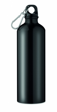 Logotrade business gifts photo of: Single-walled 750 ml aluminum bottle with a carabiner and customizable printing