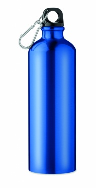 Logotrade promotional merchandise image of: Single-walled 750 ml aluminum bottle with a carabiner and customizable printing