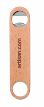 Logo trade promotional giveaways picture of: Wooden bottle opener