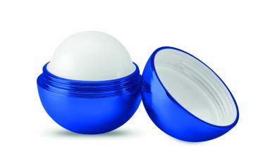 Logo trade promotional merchandise picture of: Round lip balm UV finish