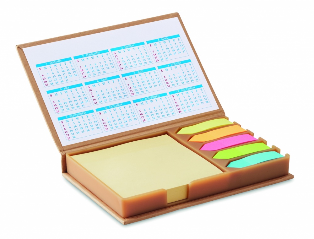 Logotrade promotional merchandise image of: Desk memo set with calendar