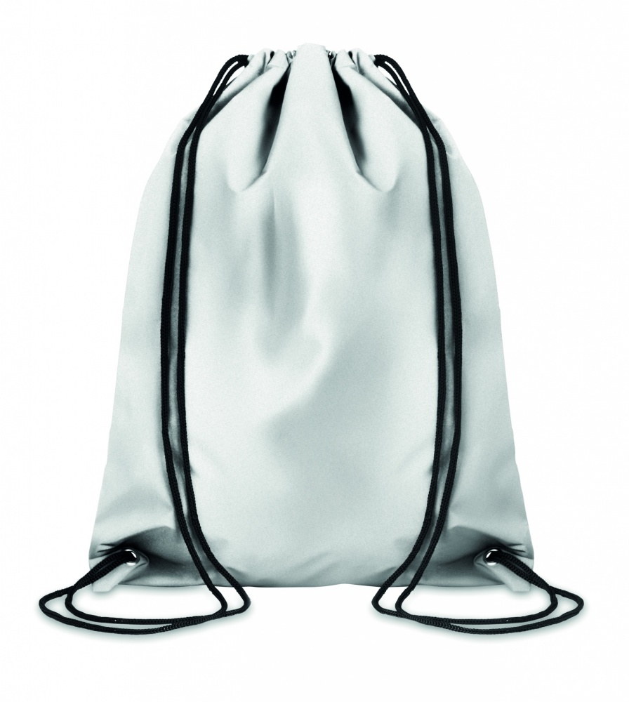 Logo trade promotional merchandise image of: High reflective drawstring bag