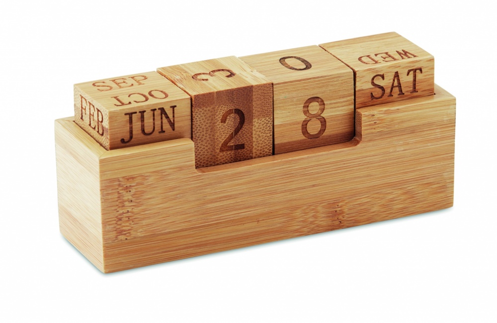 Logo trade corporate gifts picture of: Bamboo calendar