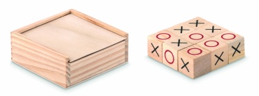 Logo trade promotional giveaway photo of: Wooden tic tac toe