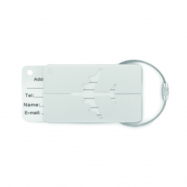 Logo trade corporate gift photo of: Aluminium luggage tag