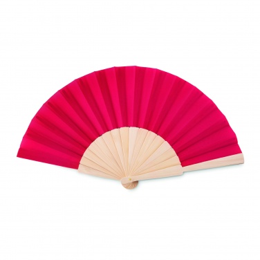 Logo trade promotional merchandise picture of: Manual hand fan wood