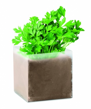 Logotrade business gift image of: Compost with seeds "PARSLEY"