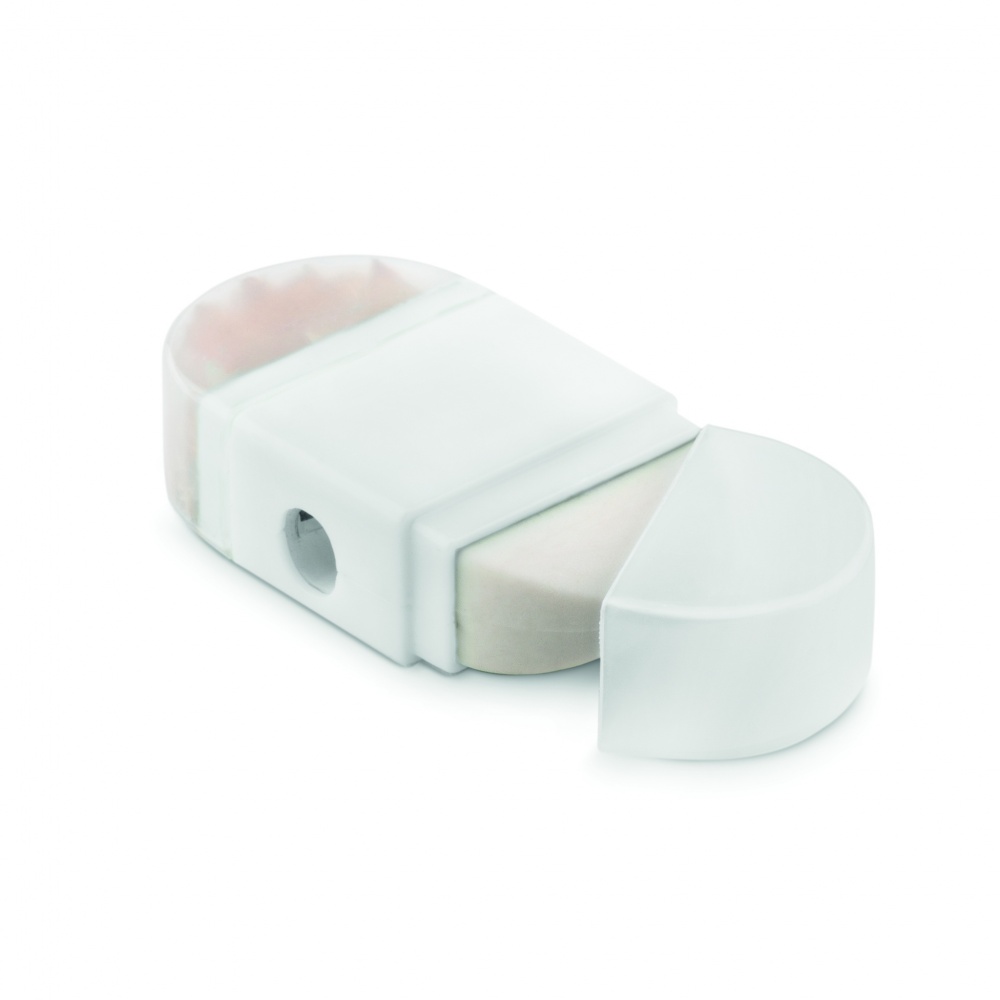 Logo trade promotional product photo of: Sharpener and eraser