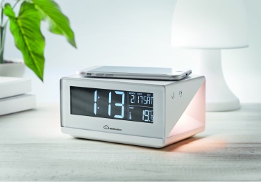 Logotrade promotional merchandise photo of: LED clock & wireless charger5W