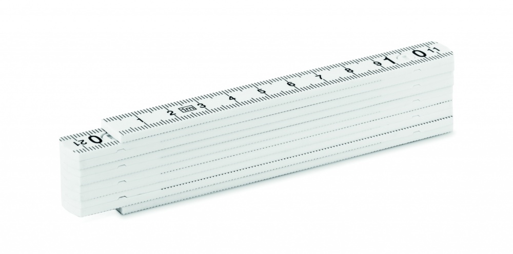 Logo trade business gifts image of: Folding ruler 1m