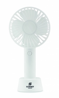 Logo trade business gifts image of: USB desk fan with stand 