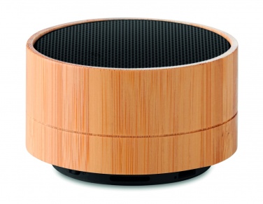 Logotrade promotional gift image of: 3W Bamboo wireless speaker