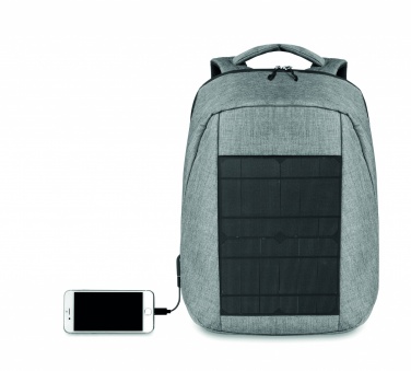 Logo trade business gifts image of: Backpack solar