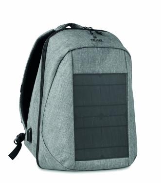 Logo trade promotional giveaway photo of: Backpack solar