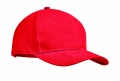 Brushed heavy cotton 6 panel Ba, Red