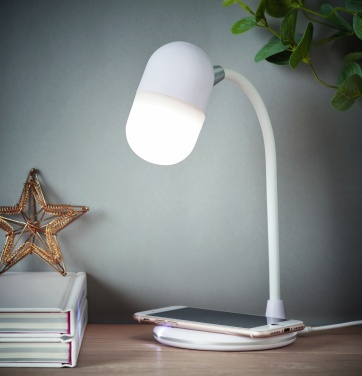 Logotrade promotional item image of: Wireless charging lamp speaker