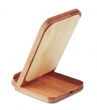 Logotrade business gift image of: Bamboo wireless charge stand 5W WIRESTAND