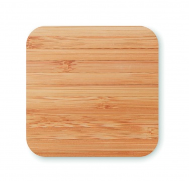 Logo trade promotional item photo of: Bamboo wireless charge pad 5W