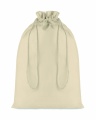 Large Cotton draw cord bag 30 x 47 cm, Beige