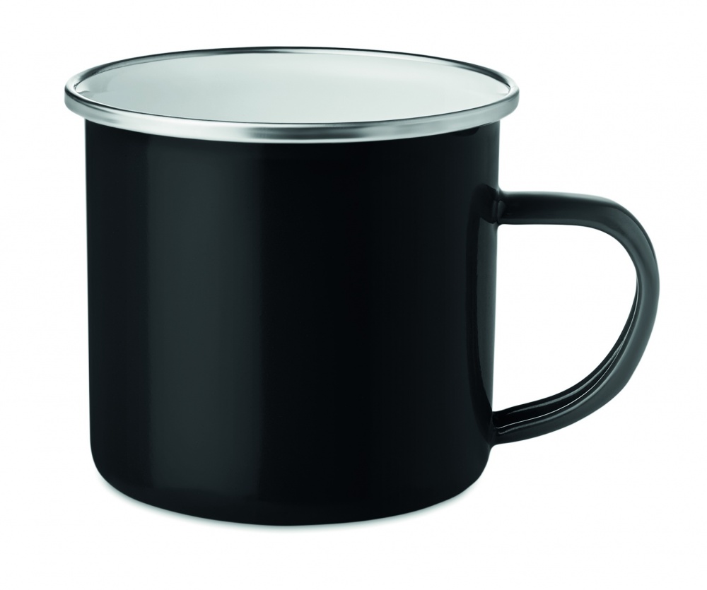 Logo trade promotional products image of: Metal mug with enamel layer