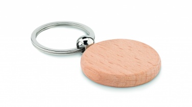 Logotrade promotional giveaway picture of: Round wooden key ring Saldus