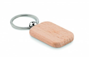 Logotrade corporate gift image of: Rectangular wooden key ring Bauska