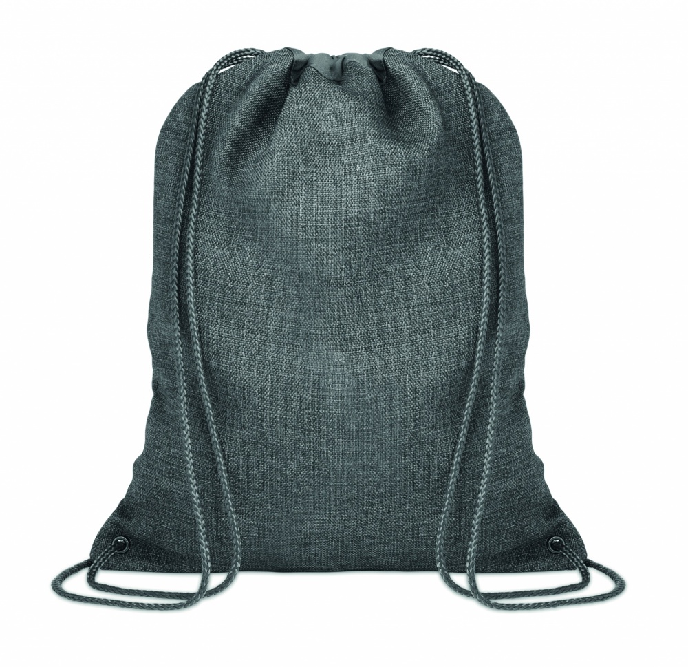 Logotrade advertising product picture of: 1200D heathered drawstring bag