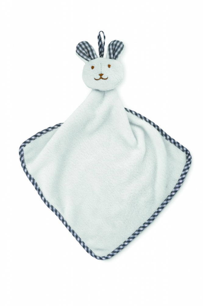 Logo trade promotional merchandise image of: Plush rabbit design baby towel