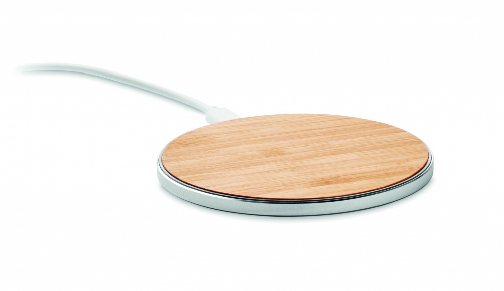 Logo trade promotional products picture of: Bamboo wireless charger 10W DESPAD