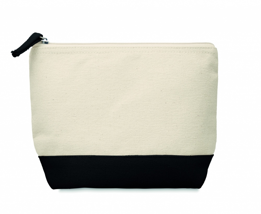 Logotrade promotional gift picture of: Bicolour cotton cosmetic bag