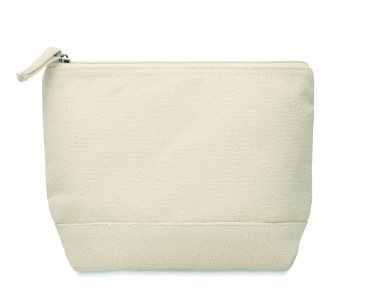 Logo trade promotional giveaway photo of: Bicolour cotton cosmetic bag