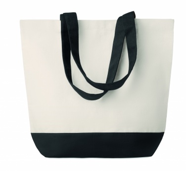 Logo trade corporate gifts image of: Canvas beach bag 280gr/m2