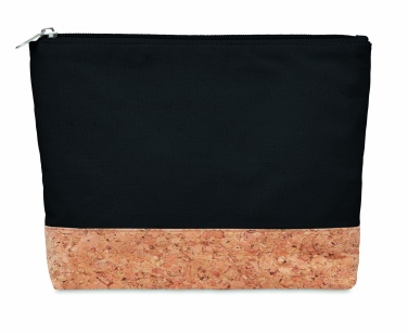 Logo trade promotional products picture of: Cork & cotton cosmetic bag