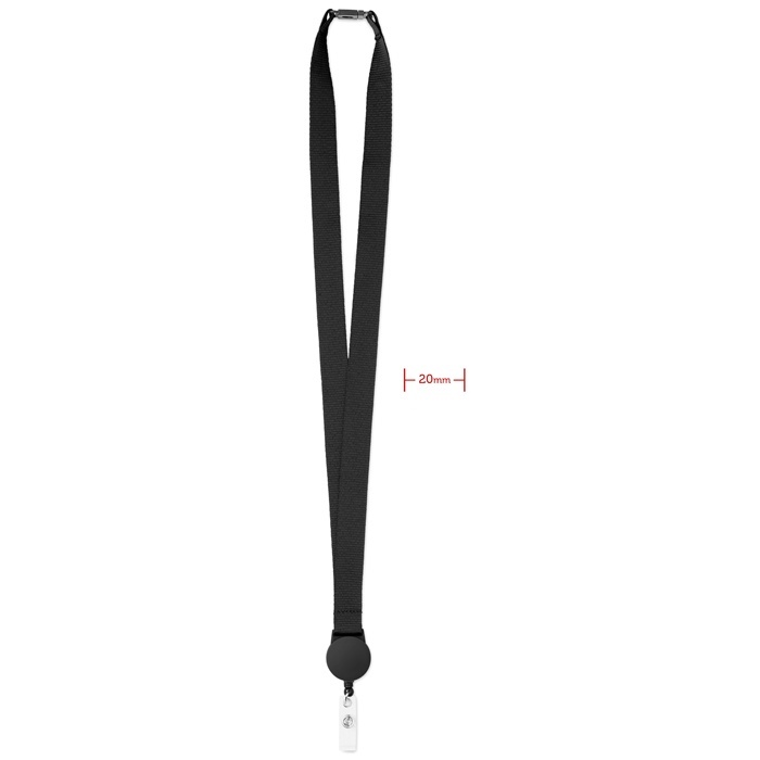 Logotrade promotional products photo of: Lanyard retractable clip