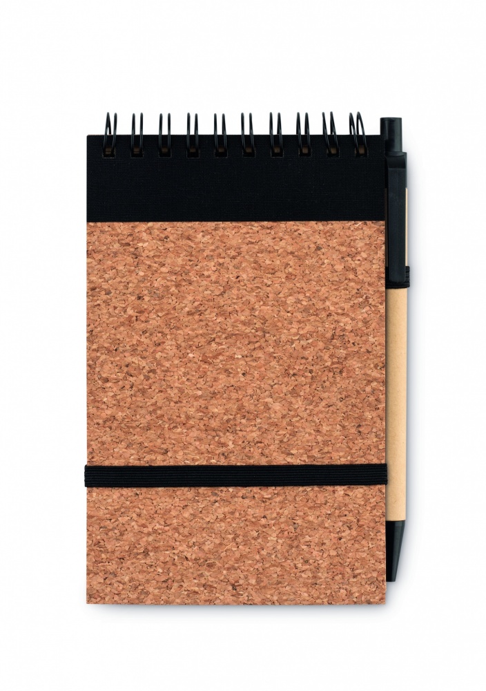 Logotrade promotional gift image of: A6 Cork notepad with pen