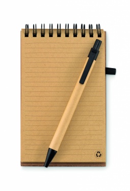 Logotrade business gifts photo of: A6 Cork notepad with pen