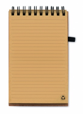 Logo trade advertising products picture of: A6 Cork notepad with pen