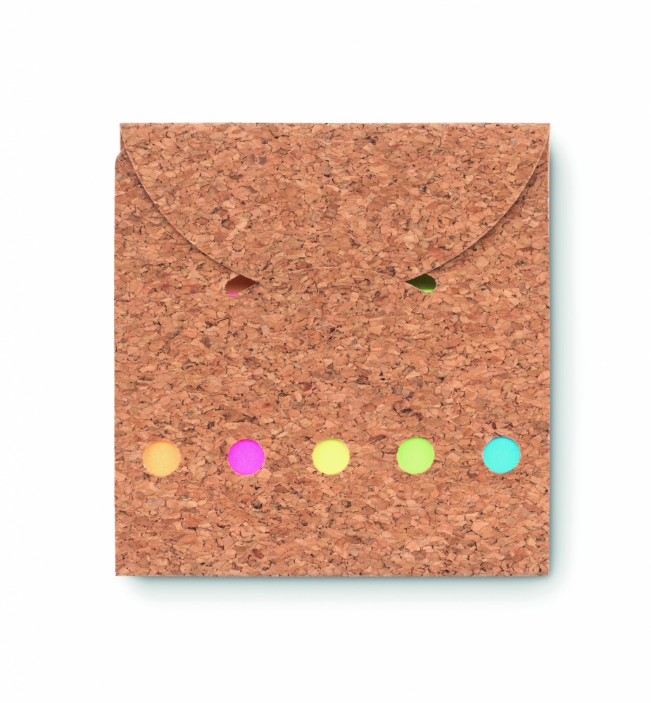 Logotrade promotional giveaways photo of: Cork sticky note memo pad