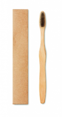 Logo trade business gift photo of: Bamboo toothbrush in Kraft box