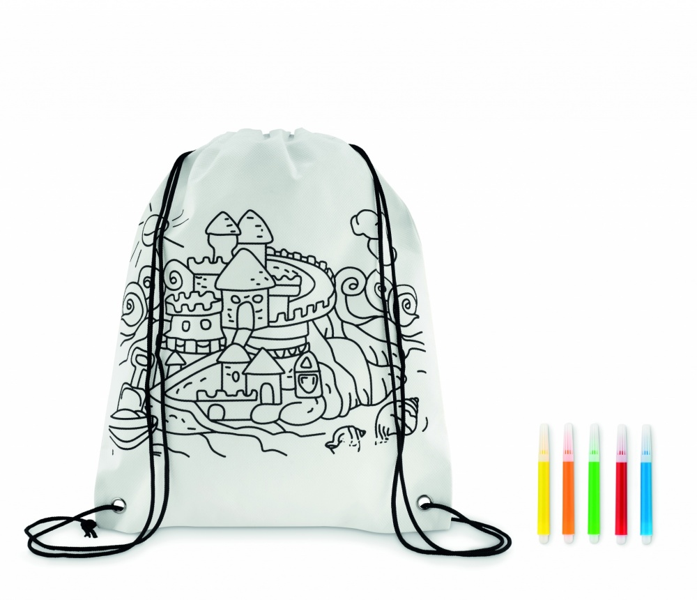 Logotrade advertising product image of: Non woven kids bag with pens