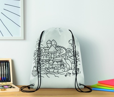 Logo trade business gift photo of: Non woven kids bag with pens