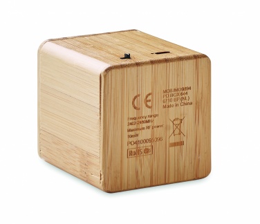 Logotrade promotional item image of: Bamboo wireless speaker